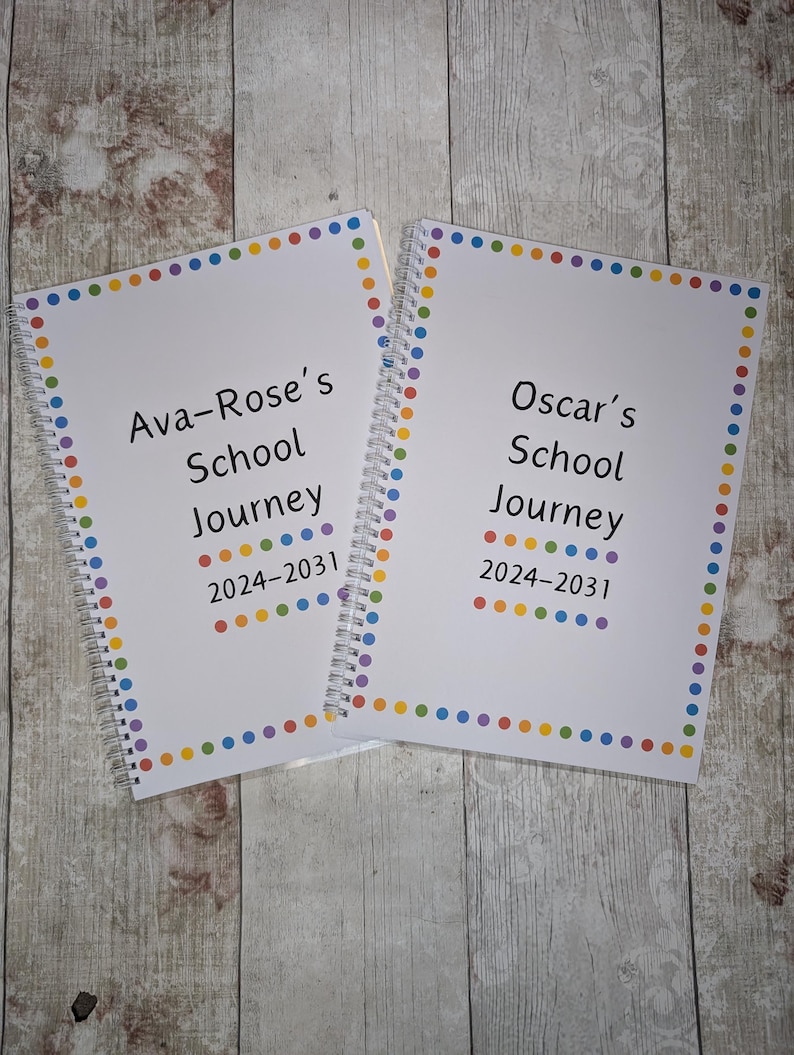 School Journey Memory Book - Wire Bound, A4 or A5 - Etsy UK
