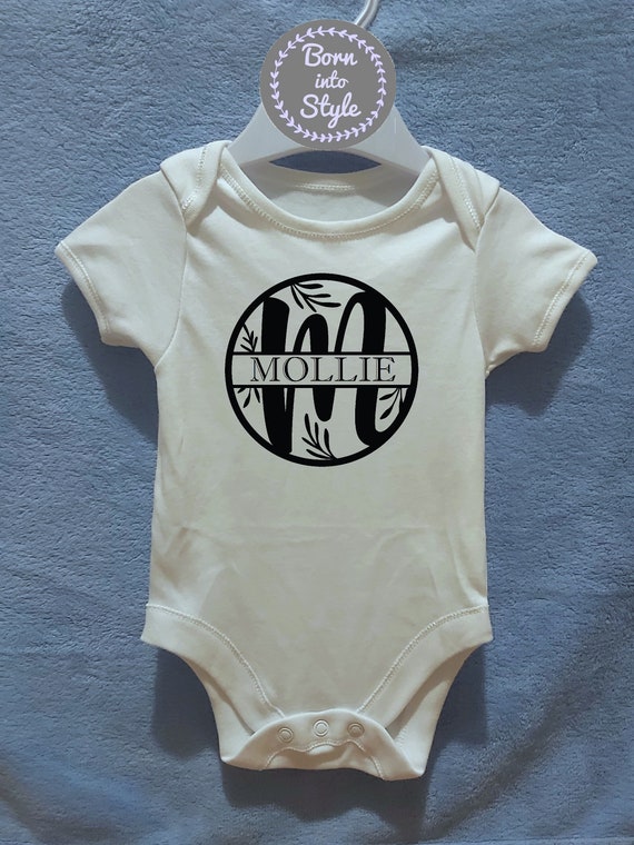 personalised baby clothes initials