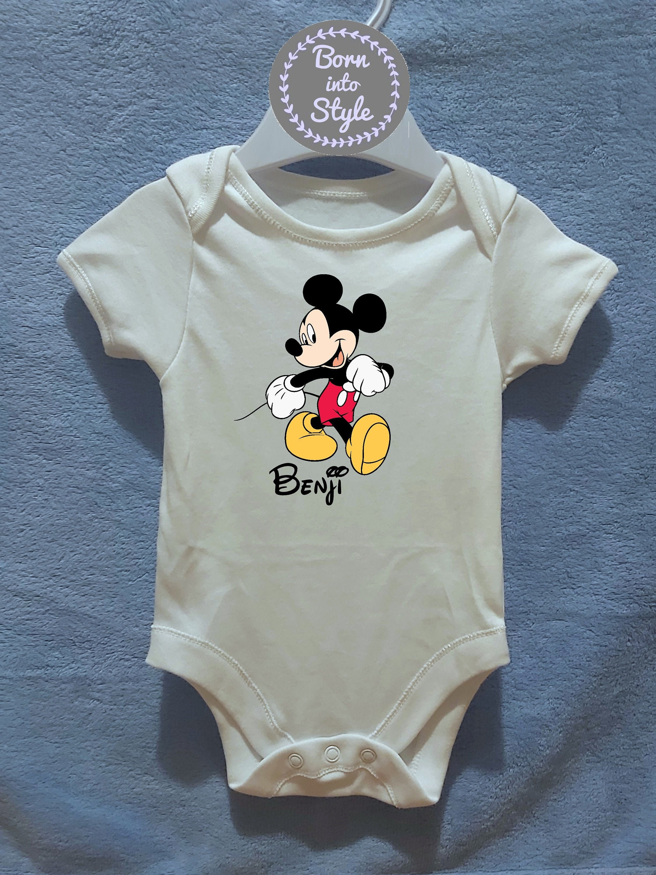 Mickey Mouse Baby Vest Baby clothes bodysuit Disney Etsy