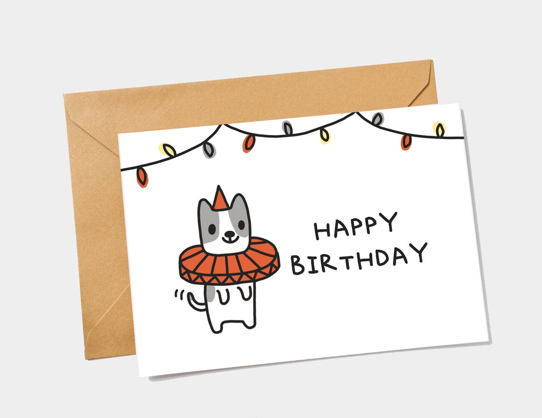 Printable Happy Birthday Card - Puppy Birthday Card - Funny Birthday ...
