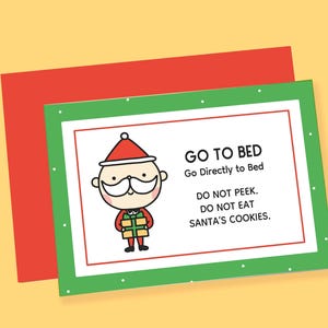 Biglietto di Natale Monopoly stampabile - Biglietto di Natale Gioco da tavolo - Biglietto Vai a letto - Biglietto di Natale divertente stampabile
