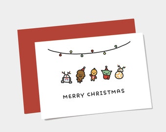 Star Wars Christmas Card - Christmas Card for Star Wars Fans - Printable Christmas Card