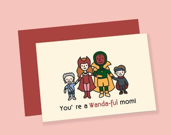 Wandaful Mother's Day Card -WandaVision Family (Printable Card)