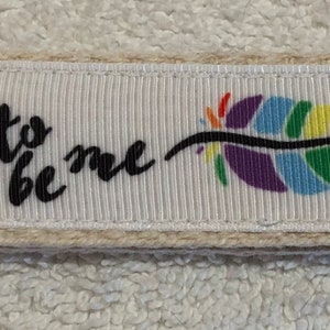 Pride Key Fob - Trans Pride Ribbon - Show Your Trans Pride with this great key fob - Great gift for someone who is Trans