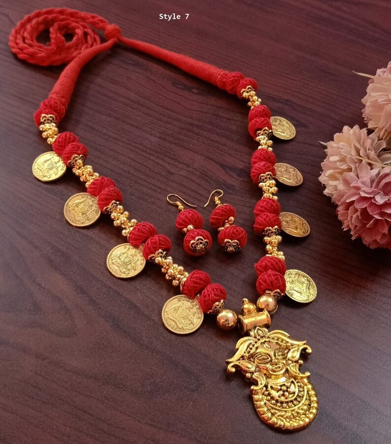 Golden Necklace Set With Earring for Woman and Girl Indian Oxidized Silver