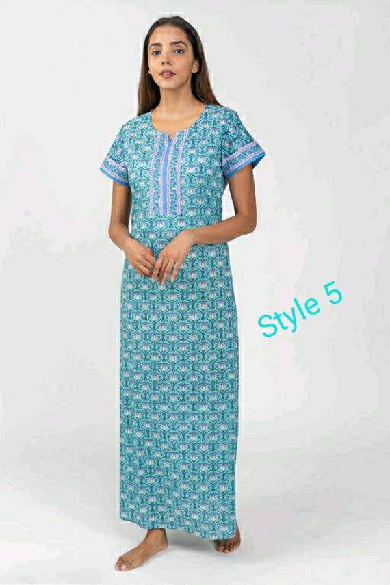 New design store cotton nighty