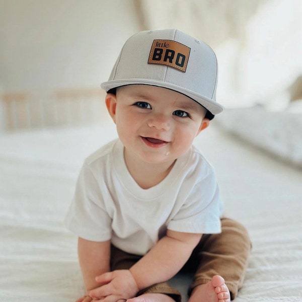 Matching Big Bro Little Bro Snapbacks, Personalized, BAbt Announcement, Custom Infant Toddler Kids Youth Child Baby Newborn, Hat, Mütze