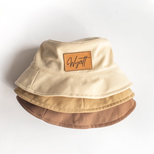 Matching Baby Bucket Sun Hat, Infant, Toddler, Kids Beach Hat, Natural Child Hat, Gender Neutral Summer Sunbonnet Hat, Sport Kids Hat