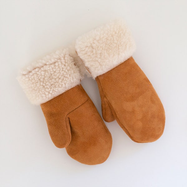 Frauen Schaffell Handschuhe Kinder Lammfell Handschuhe, Kind Weihnachtsgeschenk, Mann Sherpa Warme Handschuhe Schaffell Handschuhe Kind Weihnachtsgeschenk Winter