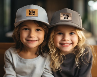 Gorra de hermano mayor para anuncio de bebé Embarazo Revelar hermano mayor, hermano pequeño Snapback, personalizado, símbolo, bebé niño pequeño personalizado