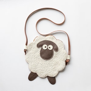 Sac à main pour tout-petit en cuir de mouton, sac à jouets Ram, sac à main pour tout-petit, sac à main pour petite fille, cadeau d'anniversaire pour enfant, cadeau petite fille, sac à main pour enfant,
