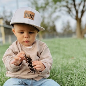 Personalized Snapback Cap for Baby Announcement, Pregnancy Reveal, Big Brother, Little Brother, Custom Toddler & Baby Hat