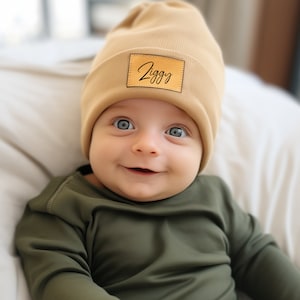 Krankenhaus Neugeborene mit Namen | Individuelle Mütze für Mädchen und Jungen | Baby, Kleinkind, Jugend, Erwachsene Geburtstag Rückgabe Geschenke für Kinder personalisierte Hut
