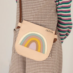 Porte-monnaie enfant arc-en-ciel, sac bandoulière, sac à main pour tout-petit, sac à main petite fille, cadeau d'anniversaire, cadeau petite fille, sac à main pour enfant, cadeau pour petit-enfant