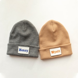 Personalized Toddler Hat with Name | Custom Beanie for Boys and Girls | Baby, Newborn Toddler, Youth, Adult Birthday Return Gifts for Kids,