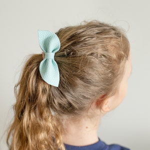 Set of Stylish Leather Bow Hair Bands for Girls / Baby girl hair bows / leather bow/ baby girl image 2