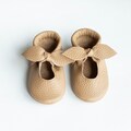 Baby bow sandals, baby moccasins, Italian leather, newborn, infant, birthday shoes, baby gift, summer moccasins, baby shower product logo