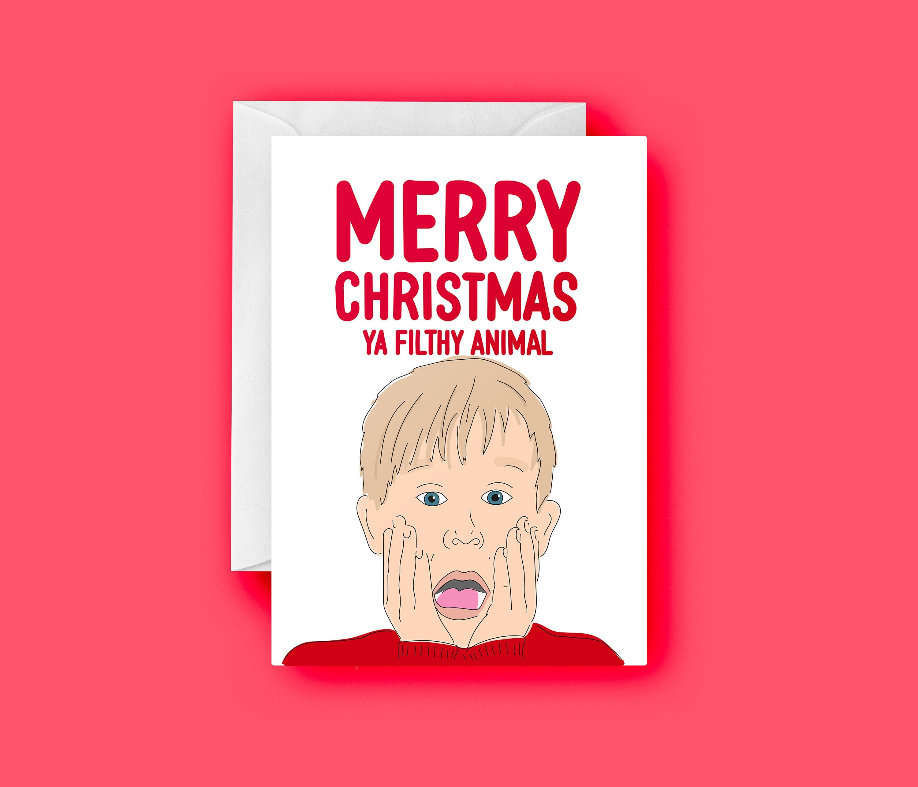 Home Alone Merry Christmas Ya Filthy Animal | Etsy India