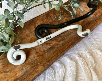 Farmhouse Wreath Hanger - Iron Hanger - Heavy Duty Hanger - Farmhouse Décor -Decorative Wreath Hanger - Towel Hanger