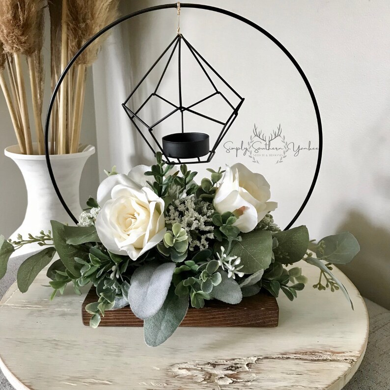 Greenery Wedding Centerpiece Eucalyptus and Lambs Ear Etsy