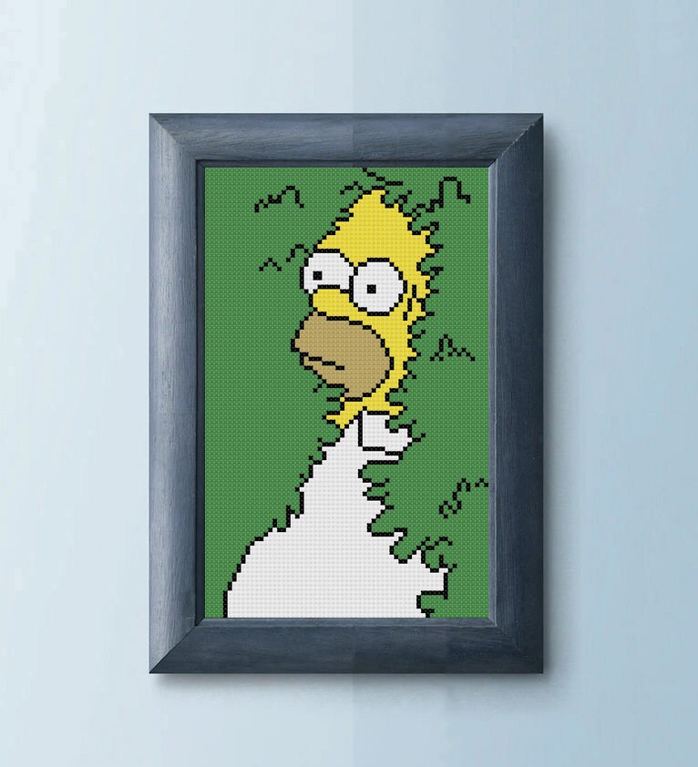 Homer Simpson Backs Into The Bushes The Simpsons Meme Etsy