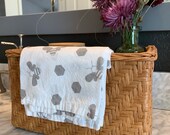 Vintage Rattan basket with handles