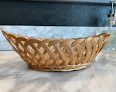 vintage rattan basket