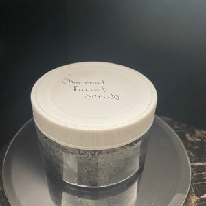 Charcoal facial scrub