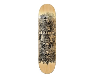 Offerings Skateboard Deck Limited Edition | Rullskridskoåkare | Underbar present till skater | Present till skateboardåkare | Skelettskateboard