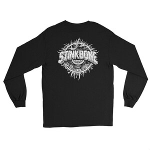 StinkBone Skate Wheel Skull Long Sleeve Unisex Shirt