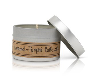 Caramel + Pumpkin Mini Tin Candle
