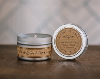 Eucalyptus + Ginseng Mini Tin Candle