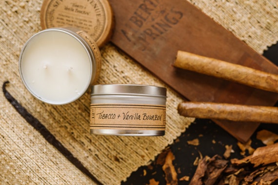 vanilla bourbon tobacco Tobacco + Vanilla Bourbon Soy Wax Candle Scented Gift Luxury Home Fragrance  Gifts for Anniversary Her Mum Wedding Girlfriend Wife