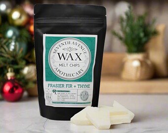 Frasier Fir + Thyme Soy Wax Melt Chips  Scented Gift Luxury Home Fragrance Gifts for Anniversary Her Mom Wedding Girlfriend Wife
