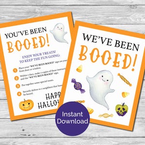 You’ve Been Booed Sign, We’ve Been Booed, You&#39;ve Been Booed Printable, You’ve Been Booed Game, Printable Booed Signs, Halloween Printable