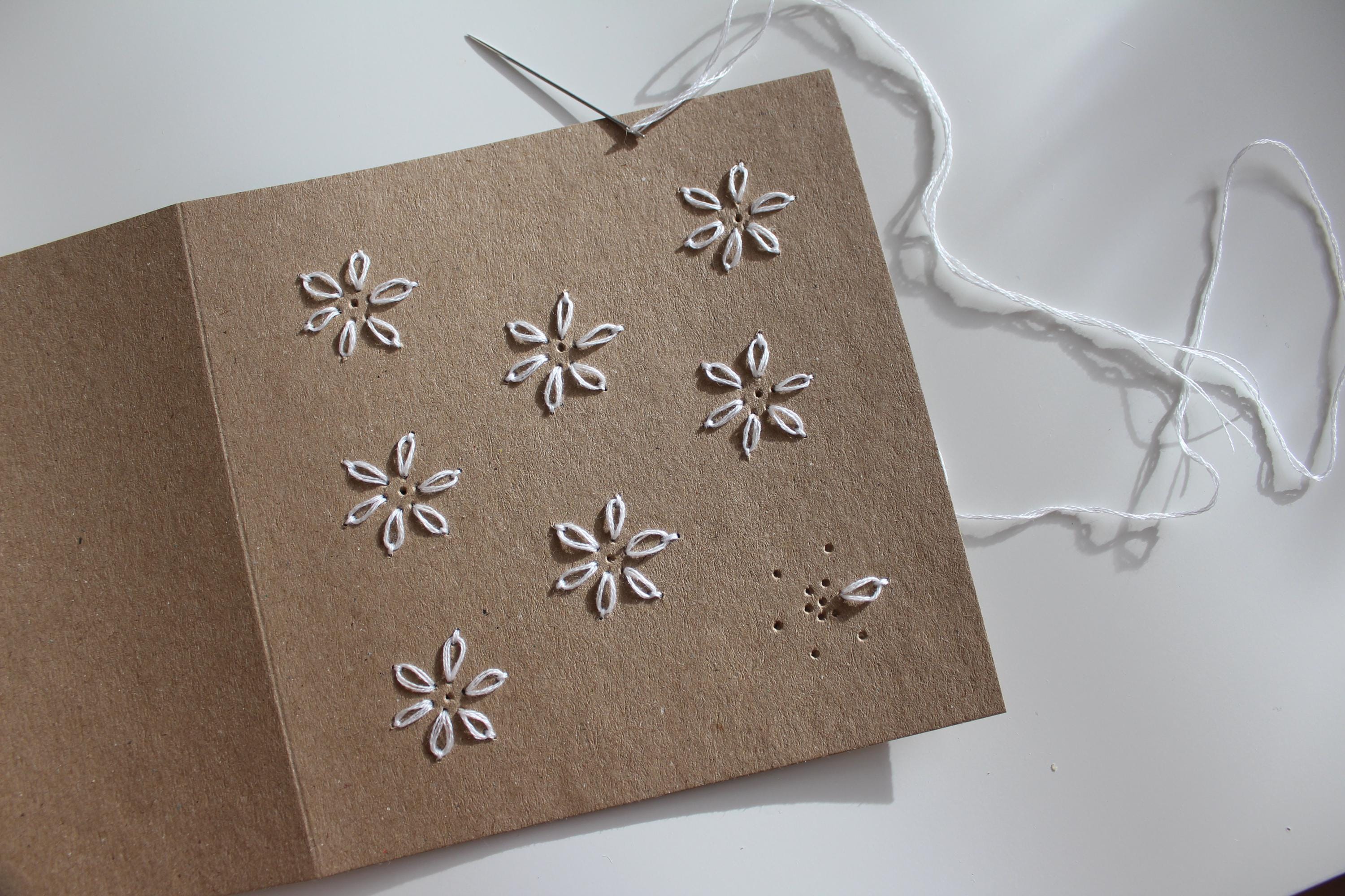 Floral Cards Embroidery Pattern: Beginner-friendly Card Design (PDF ...