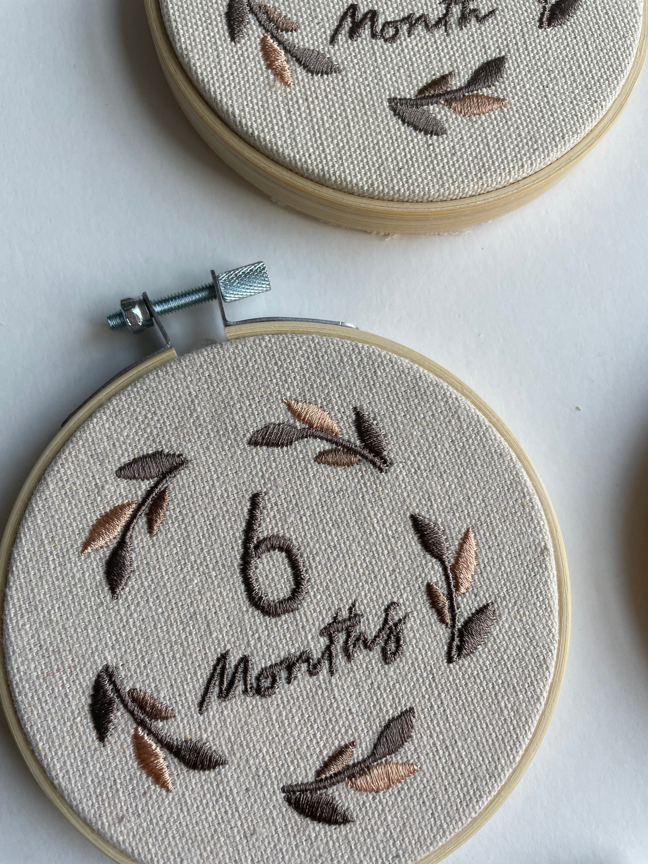 Baby Milestone Embroidery Hoops New baby Baby Gift Baby Etsy