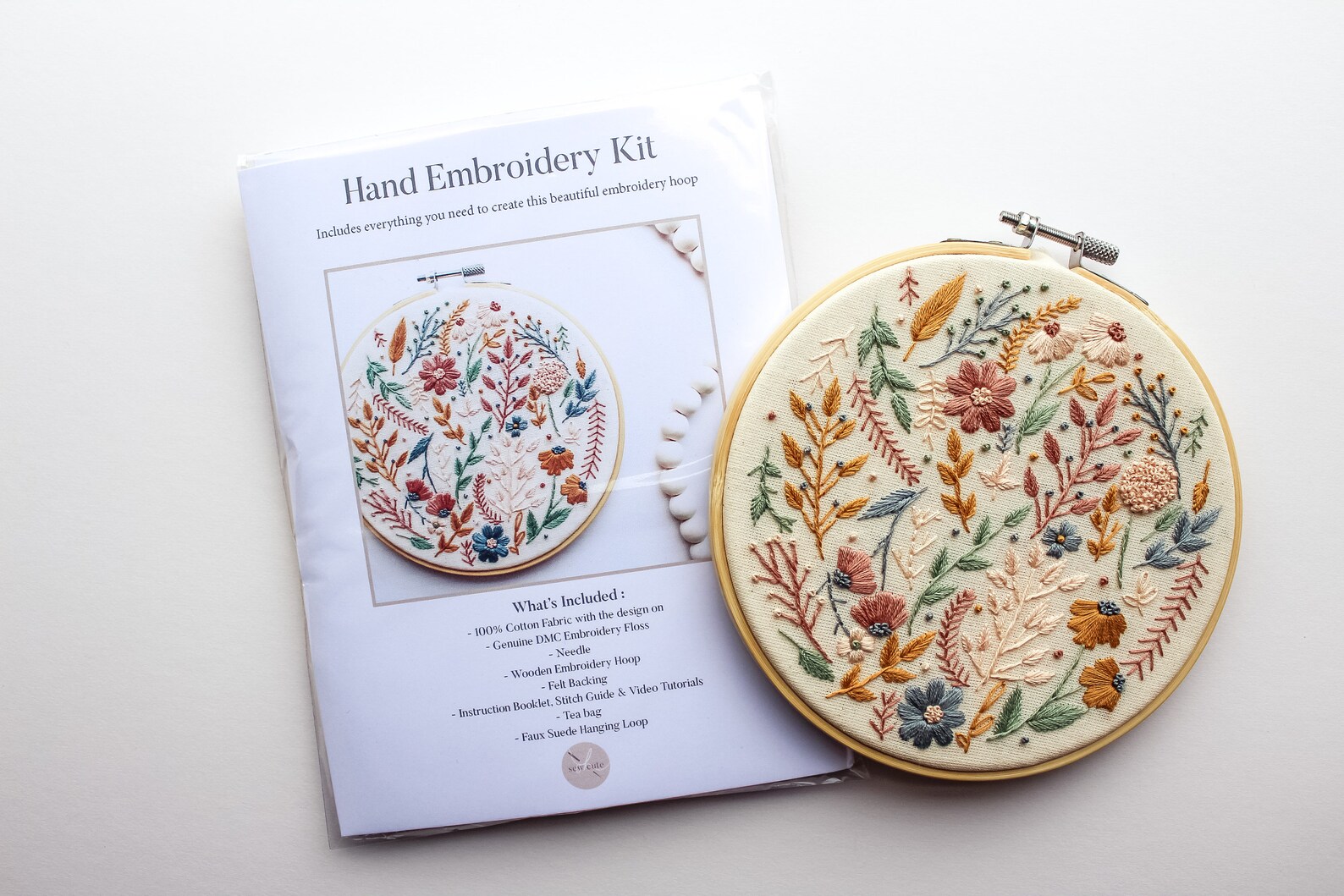 Floral Embroidered Set