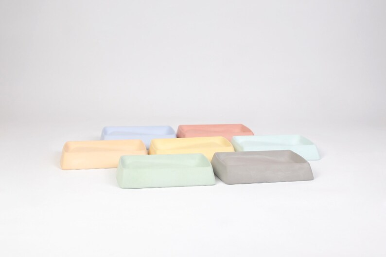 Concrete Soap Dish Bathroom Accessories Decorative Tray Etsy