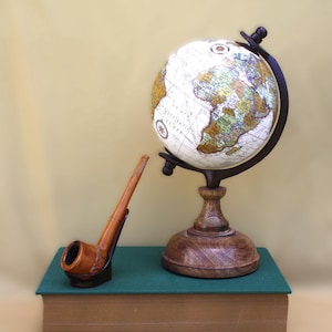collectible one-of-a-kind billiard style carved guild pipe