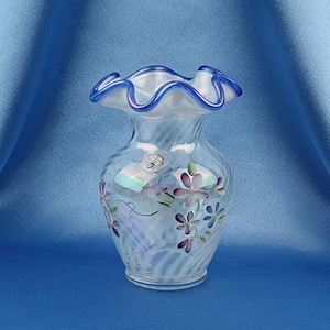 フェントン　Fenton 花瓶　ハニーサックル　ドット　レア Fenton vase - Etsy 日本
