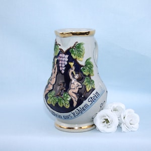 collectible authentic Thewalt small stoneware pitcher made in West Germany