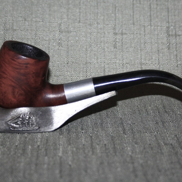 well loved full bent smoking pipe from the 1960's