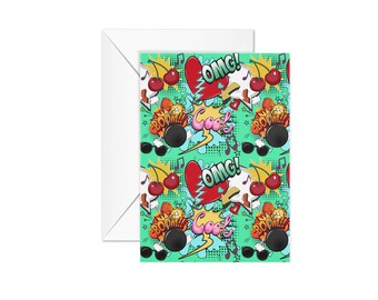 Artistic Blank Greeting Card  Any Occasion