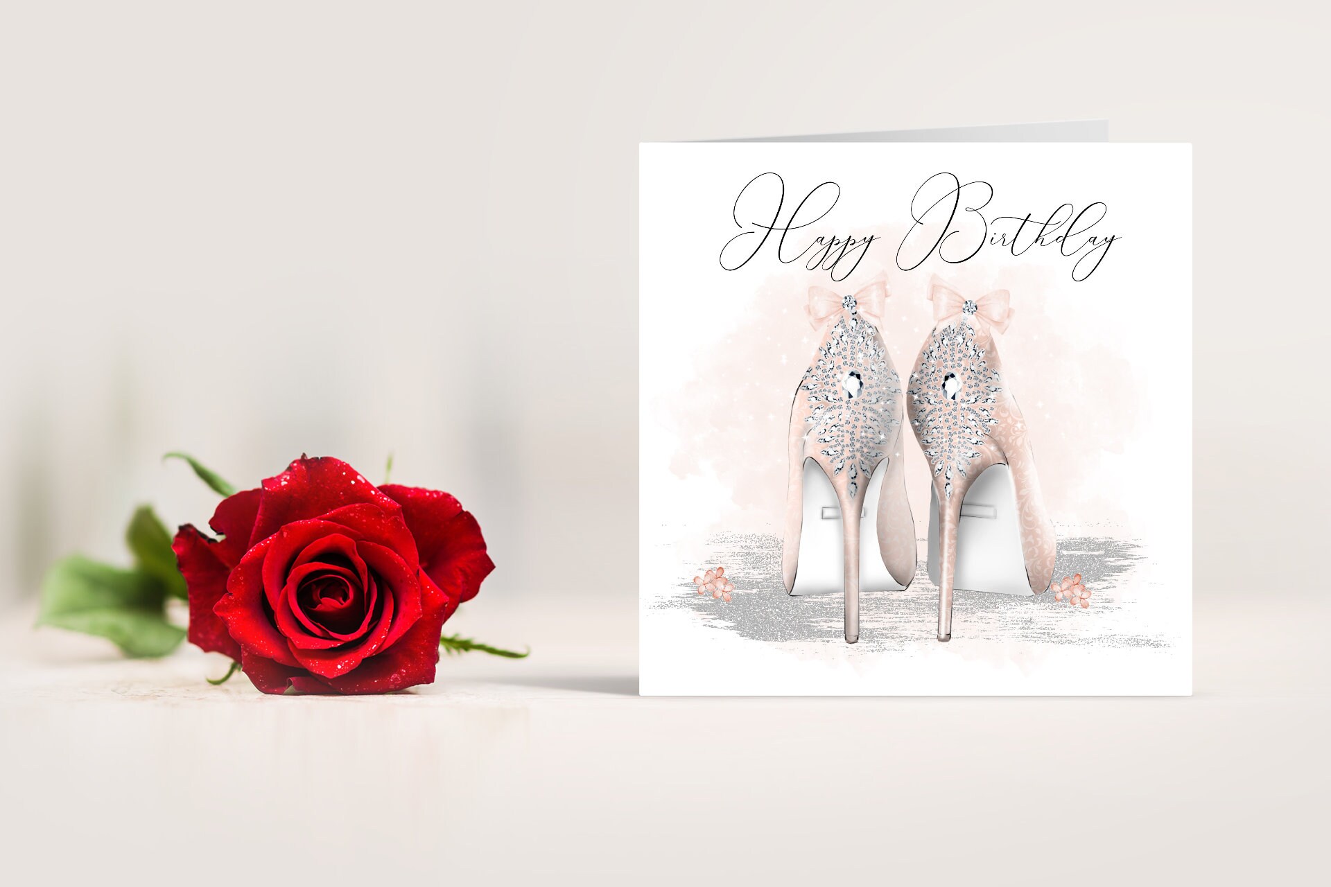Happy Birthday Birthday Shoes Card Fashion Card for Her - Etsy UK