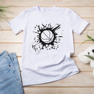 BasketBall Splatter Splash SVG PNG Cut File Sublimation Circuit Sports Boy Girl Design