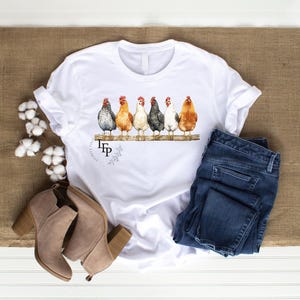 Chicken Farm Unisex T-Shirt, Roosting Chickens Tee, Farm Animal Lover Shirt, Chicken Coop Gift, Country Life Apparel