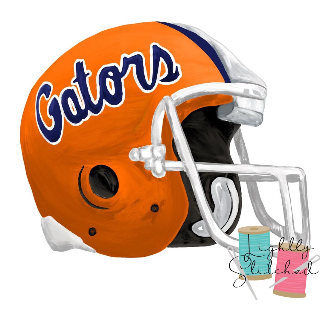 Gator's Helmet PNG Watercolor Football Florida College Etsy