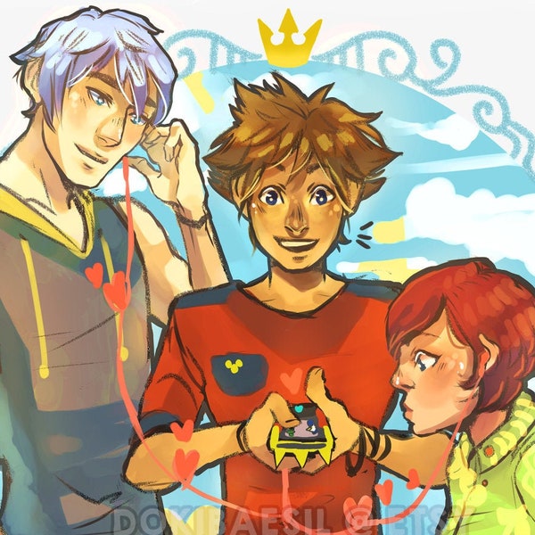 CLEARANCE: Kingdom Hearts Prints - Destiny/Sea Salt/Wayfinder Trios