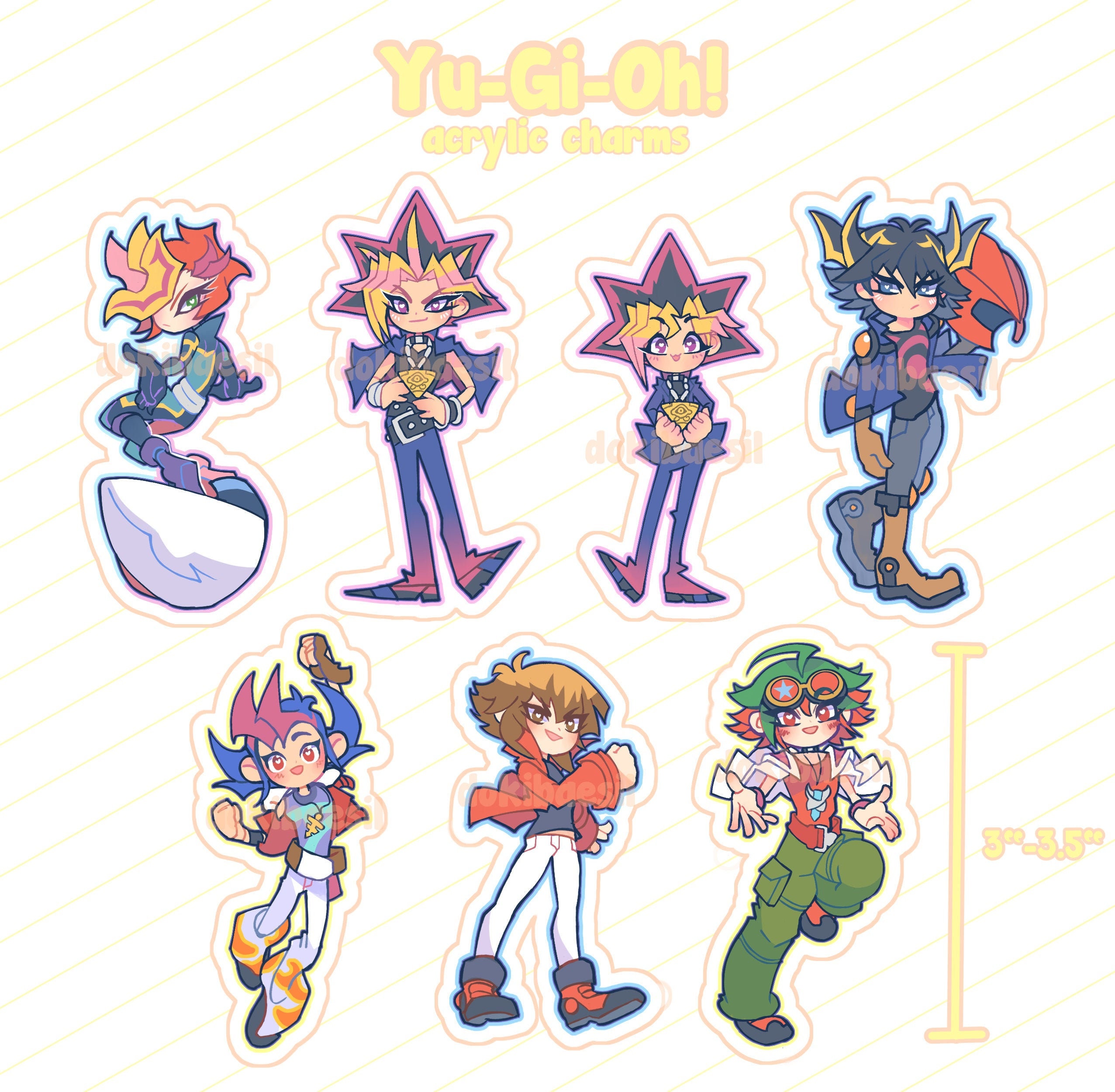 YuGiOh! acrylic charms